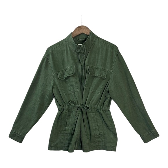 Old Navy Jackets & Blazers - Old Navy Womens Utility Field Jacket L Green Linen Blend Layering Lightweight‎